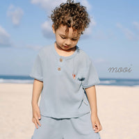 Mooi Setelan Anak Shirt Waffle Set
