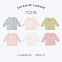 Mooi Atasan Anak Perempuan Erica Ruffle Blouse