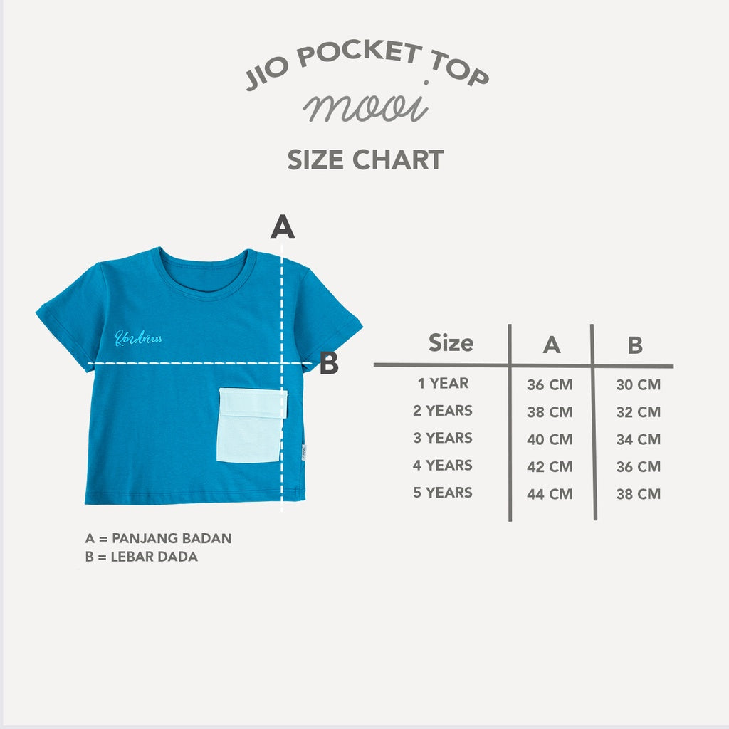 Mooi Atasan Anak Jio Pocket Top