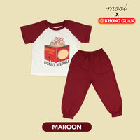 Mooi x Khong Guan Setelan Anak Long Graphic Set