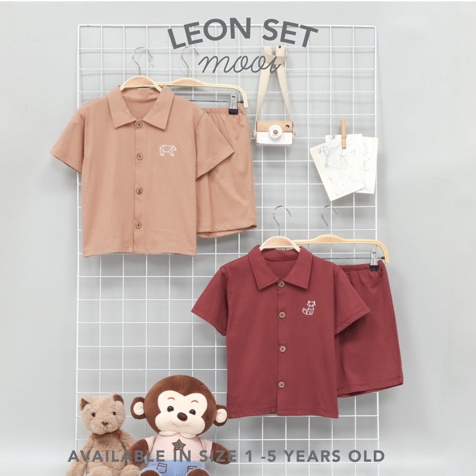 Mooi Setelan Anak Laki-laki Leon Set