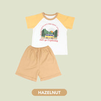 Mooi Setelan Anak Graphic Tee Set Adventure