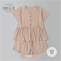 Mooi Piyama Wanita Peplum Set Bamboo Viscose