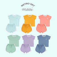 Mooi Setelan Anak Kaos Anak Retro Set
