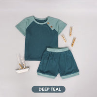 Mooi Setelan Anak Laki – Laki Rei Rib Button Set