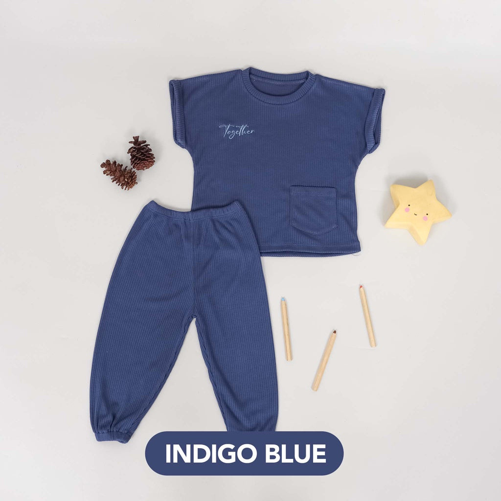 Mooi Setelan Anak Unisex Sheo Rib Set