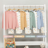 Mooi Baju Tidur Anak Piyama Anak Unisex Tencel Mochi Set