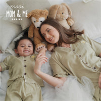 Mooi Piyama Wanita Setelan Panjang Bamboo Viscose