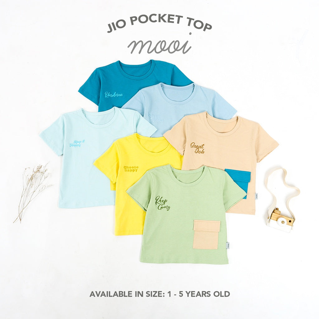 Mooi Atasan Anak Jio Pocket Top