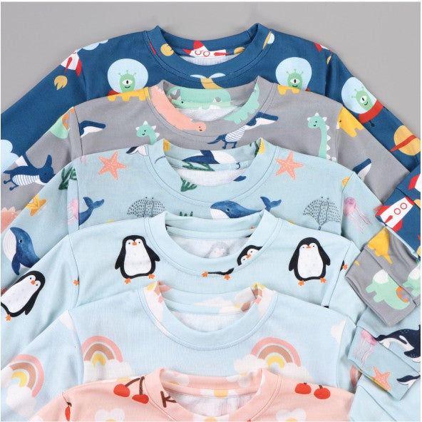 Mooi Printed Sweater Anak Perempuan (DAISY PEACH)
