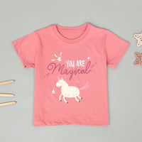 Mooi Kaos Anak Perempuan Graphic Tee Pink Magical