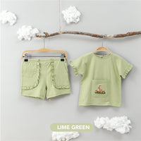 Mooi Setelan Anak Perempuan Ruffle Emma Set
