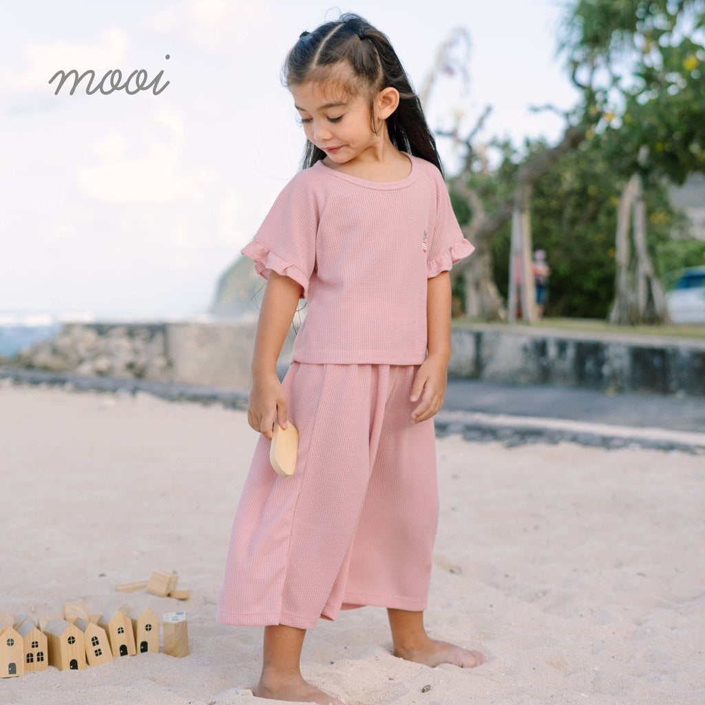 Mooi Setelan Anak Perempuan Noora Sleeve Ruffle Set