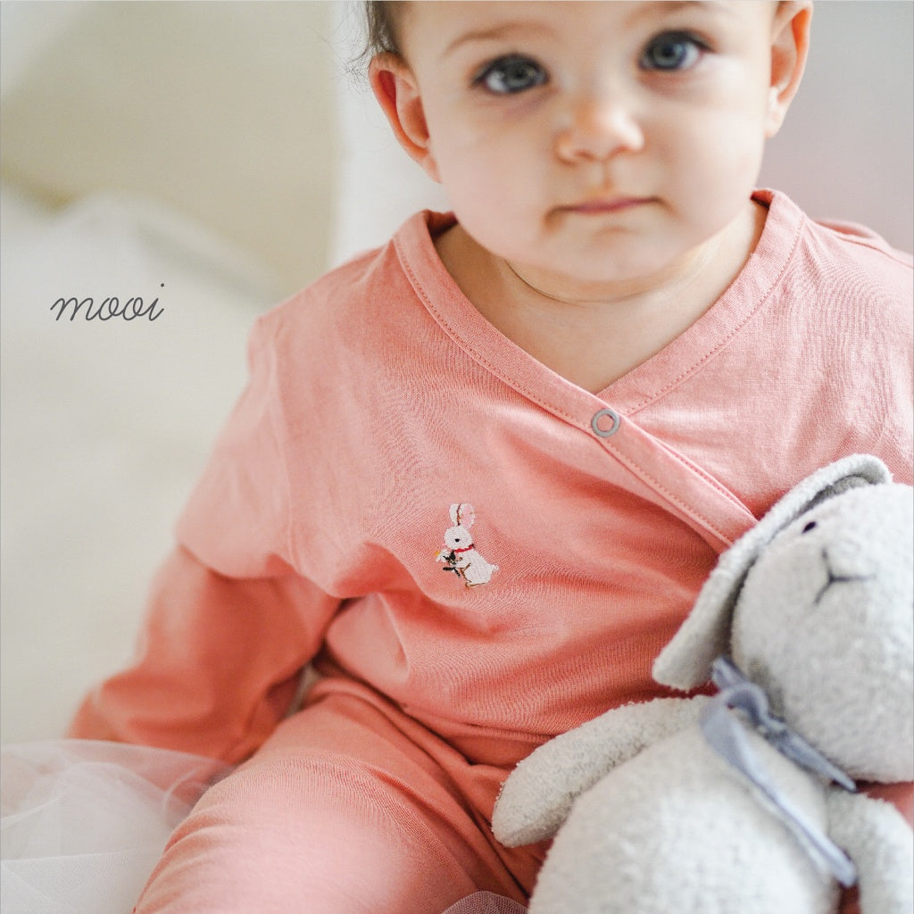 Mooi Setelan Piyama Bayi Long Pajamas Set Kimono