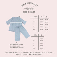 Mooi Setelan Anak Perempuan Mila Tunik Set