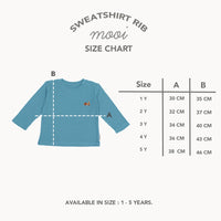 Mooi Sweater Anak Unisex Sweatshirt Rib