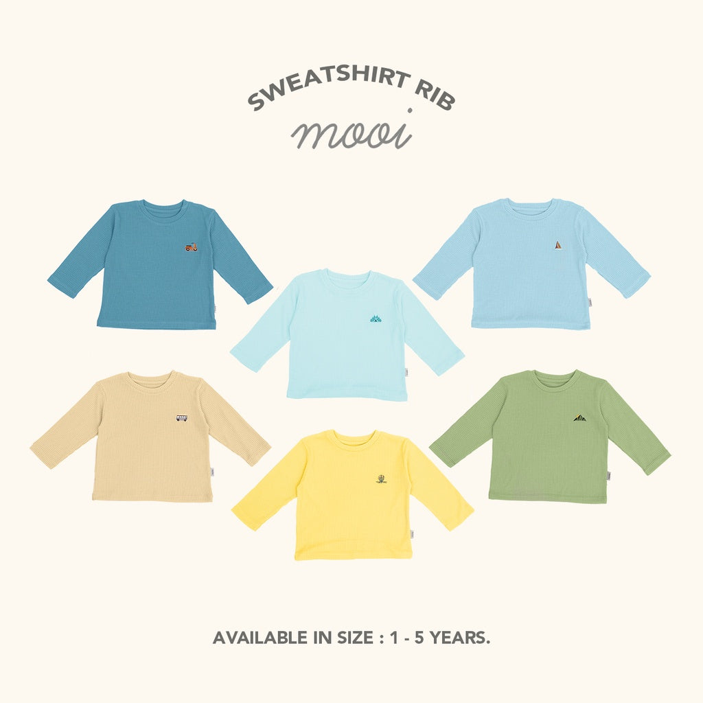 Mooi Sweater Anak Unisex Sweatshirt Rib
