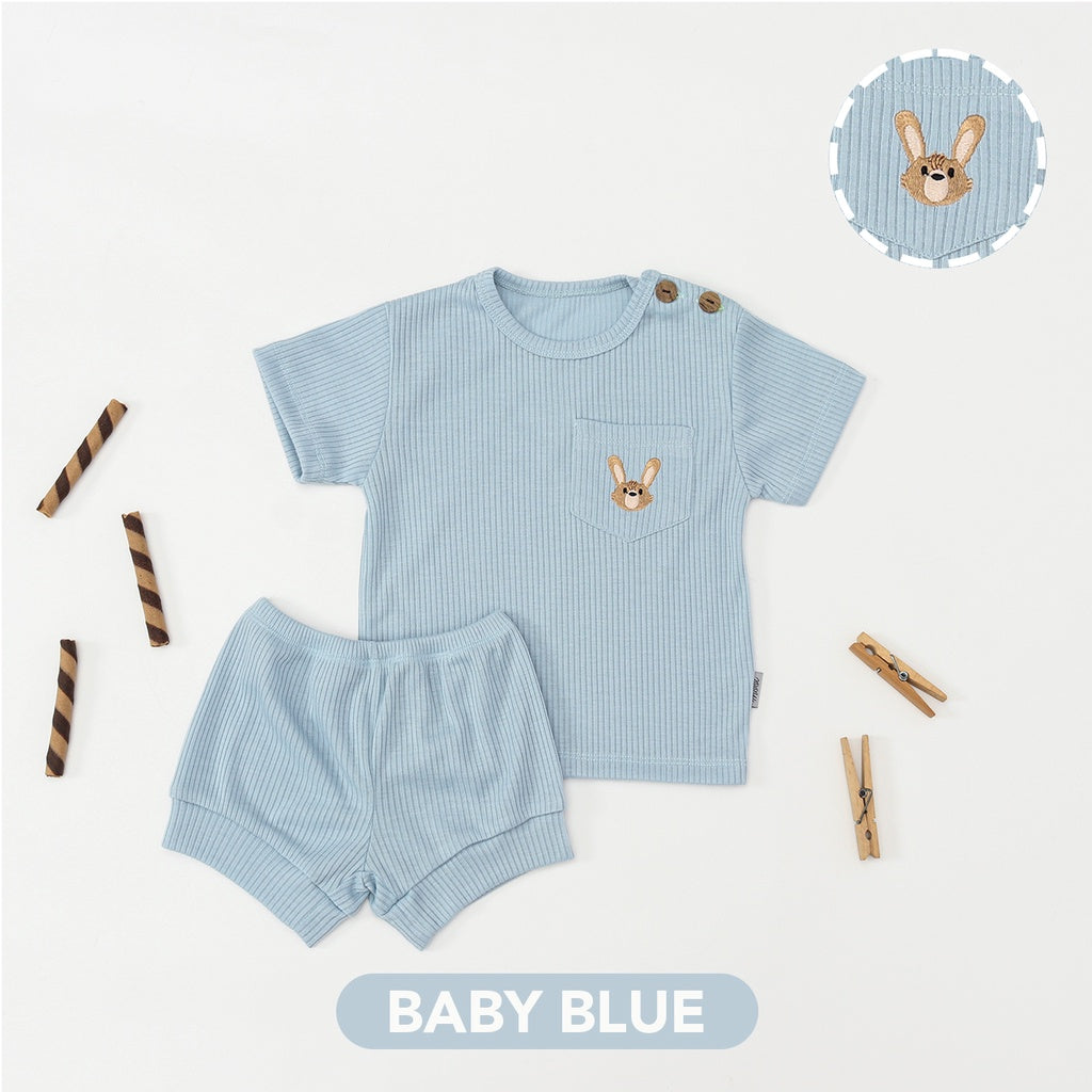 Mooi Setelan Anak Unisex Niki Rib Set