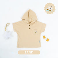 Mooi Atasan Hoodie Pendek Anak Kenzo Top