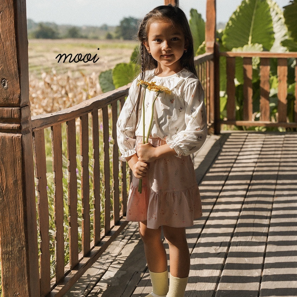 Mooi Atasan Anak Perempuan Erica Ruffle Blouse