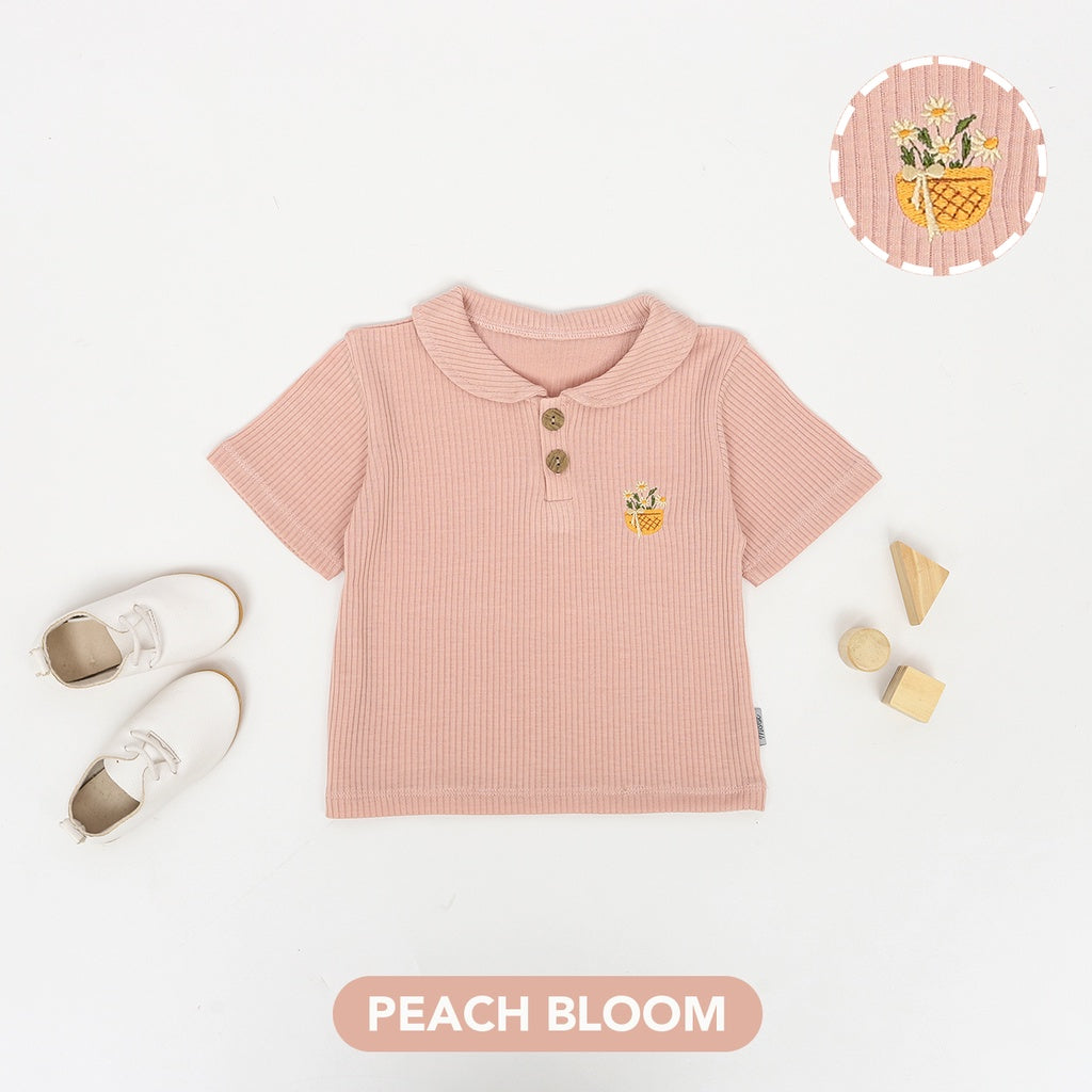 Mooi Atasan Anak Perempuan Laura Rib Top