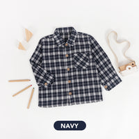 Mooi Kemeja Anak Flanel Hugo Shirt
