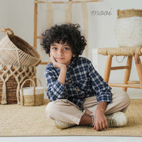 Mooi Kemeja Anak Flanel Hugo Shirt