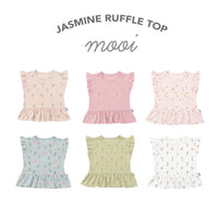 Mooi Atasan Anak Perempuan Jasmine Ruffle Top