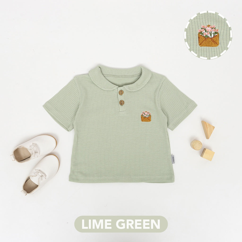 Mooi Atasan Anak Perempuan Laura Rib Top