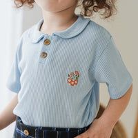 Mooi Atasan Anak Perempuan Laura Rib Top