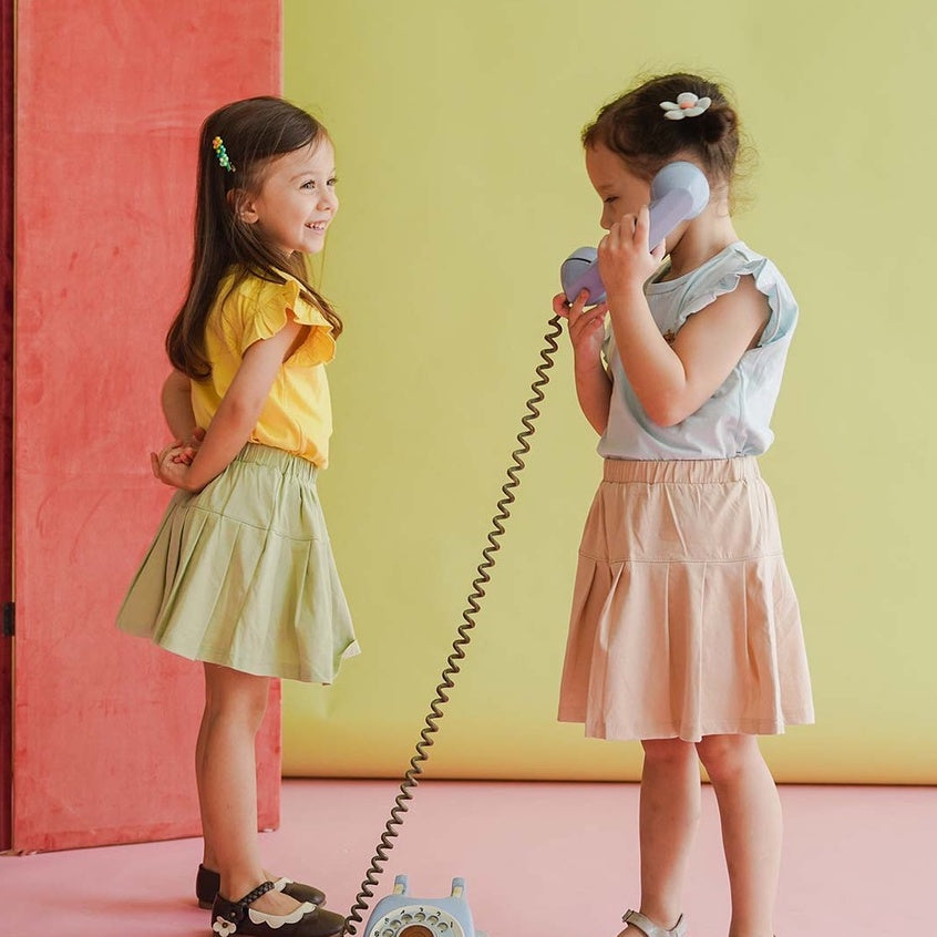 Mooi Atasan Anak Perempuan Emiko Ruffle Top