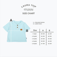 Mooi Atasan Anak Perempuan Laura Rib Top