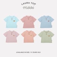 Mooi Atasan Anak Perempuan Laura Rib Top