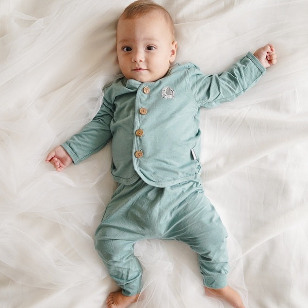 Mooi Setelan Panjang Bayi Long Button Set