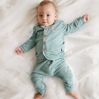 Mooi Setelan Panjang Bayi Long Button Set