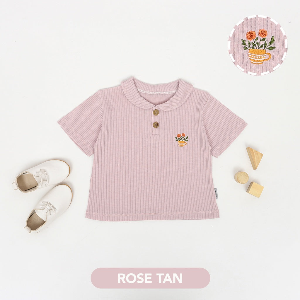Mooi Atasan Anak Perempuan Laura Rib Top