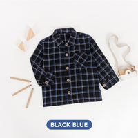 Mooi Kemeja Anak Flanel Hugo Shirt
