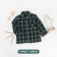 Mooi Kemeja Anak Flanel Hugo Shirt