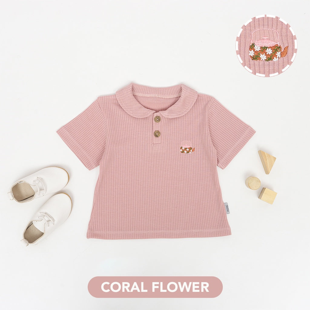 Mooi Atasan Anak Perempuan Laura Rib Top