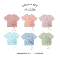 Mooi Atasan Anak Perempuan Selena Rib Top