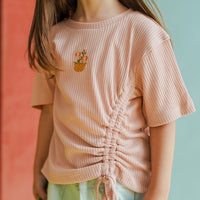 Mooi Atasan Anak Perempuan Selena Rib Top