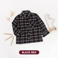Mooi Kemeja Anak Flanel Hugo Shirt
