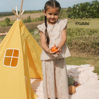 Mooi Atasan Anak Perempuan Jasmine Ruffle Top