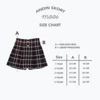 Mooi Rok Anak Perempuan Flanel Andin Skort