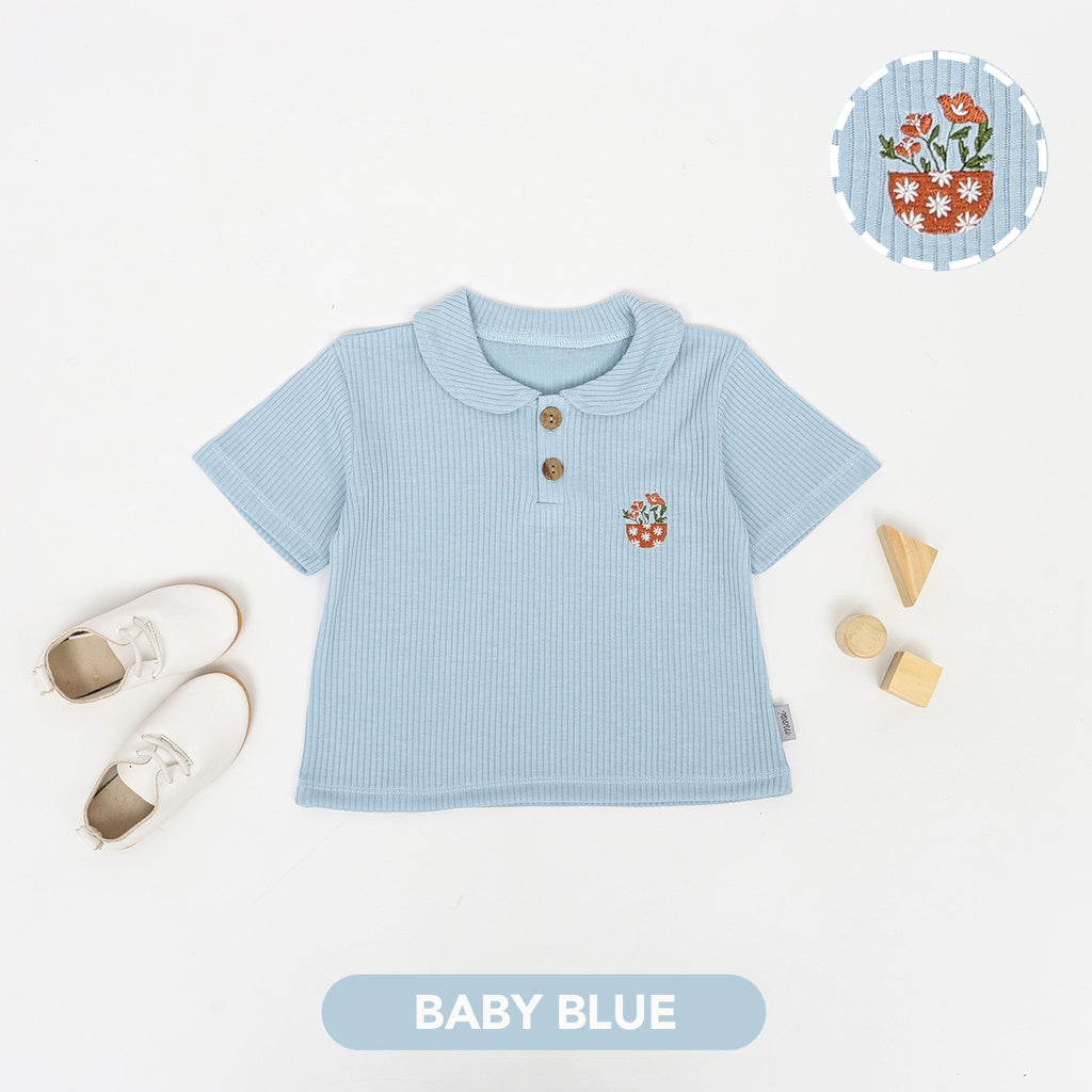 Mooi Atasan Anak Perempuan Laura Rib Top